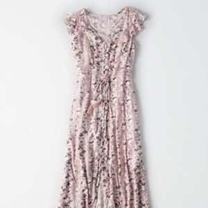 American Eagle Ae duster high low dress s NWT